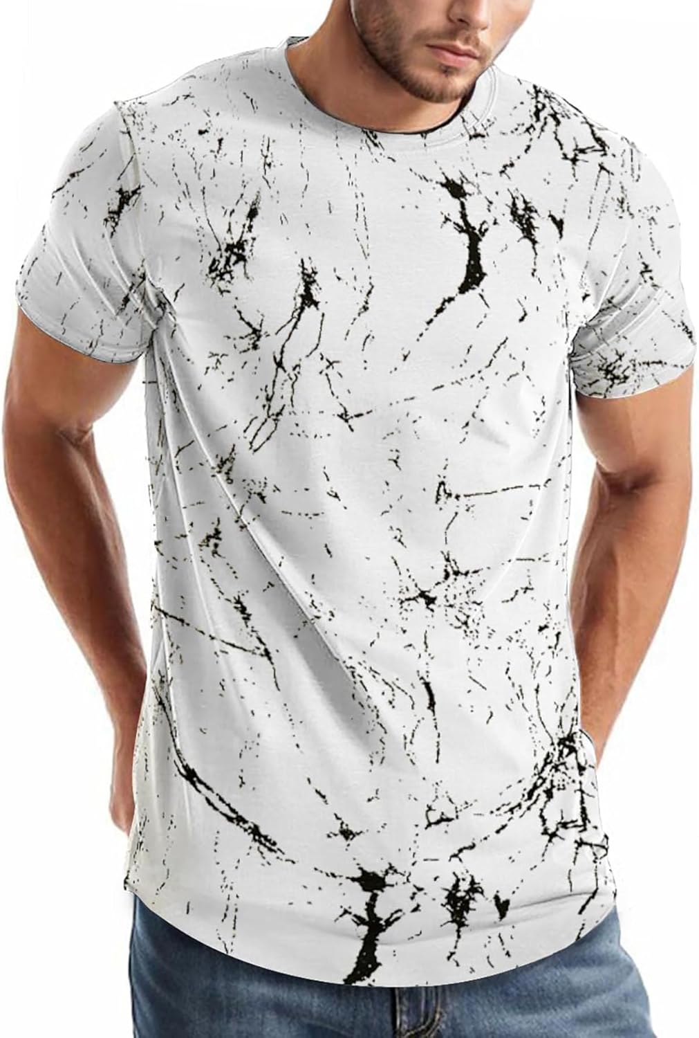 Keasmto 3D Print Cool T Shirts Graphic Design Casual Summer Short Sleeve Fashion Tees Shirt for Men Women