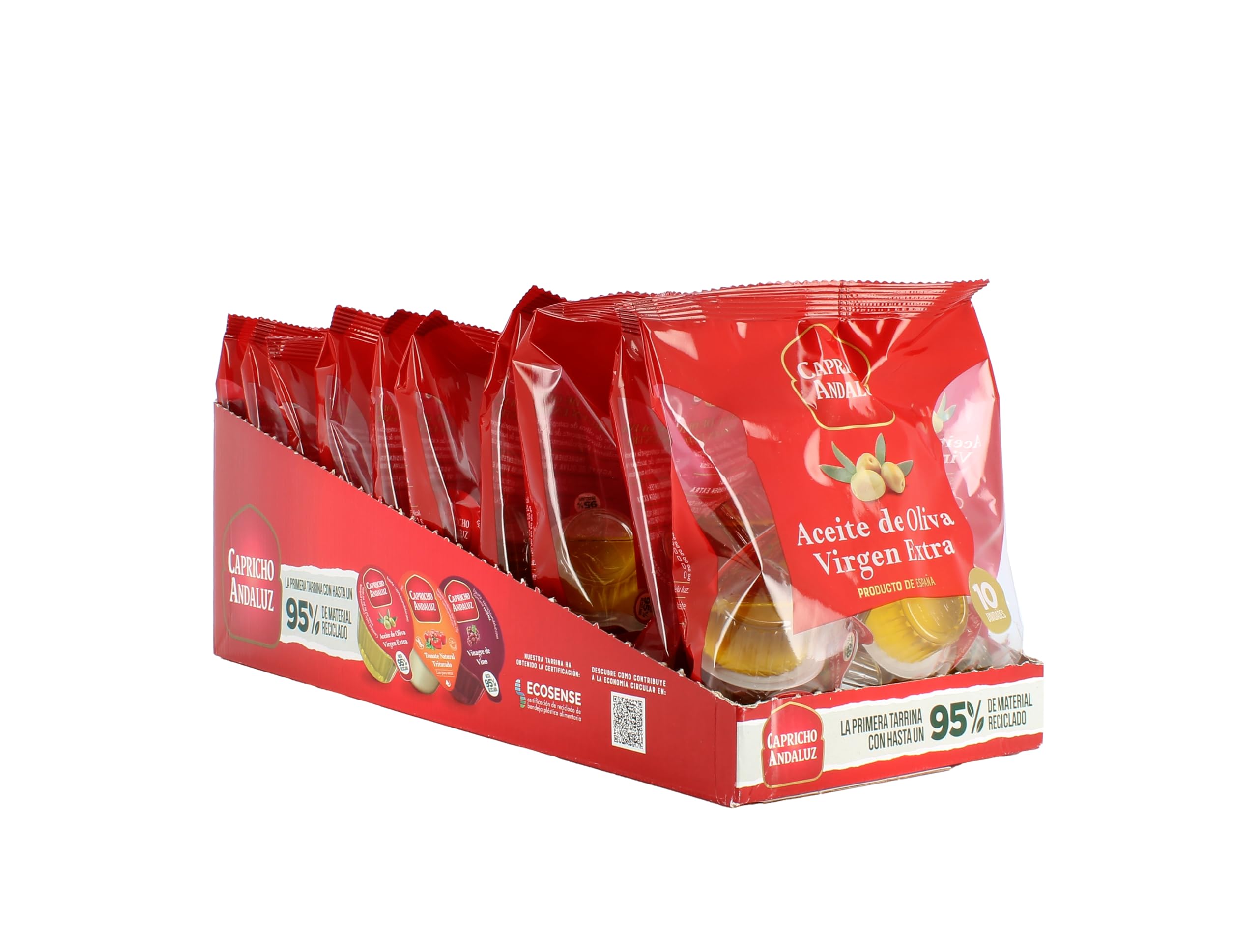 Capricho Andaluz - Aceite de Oliva Virgen Extra, Bolsa 10 Monodosis 10ml, Origen Español, Porciones Individuales Prácticas para Llevar para Hostelería y Uso Doméstico — view 5