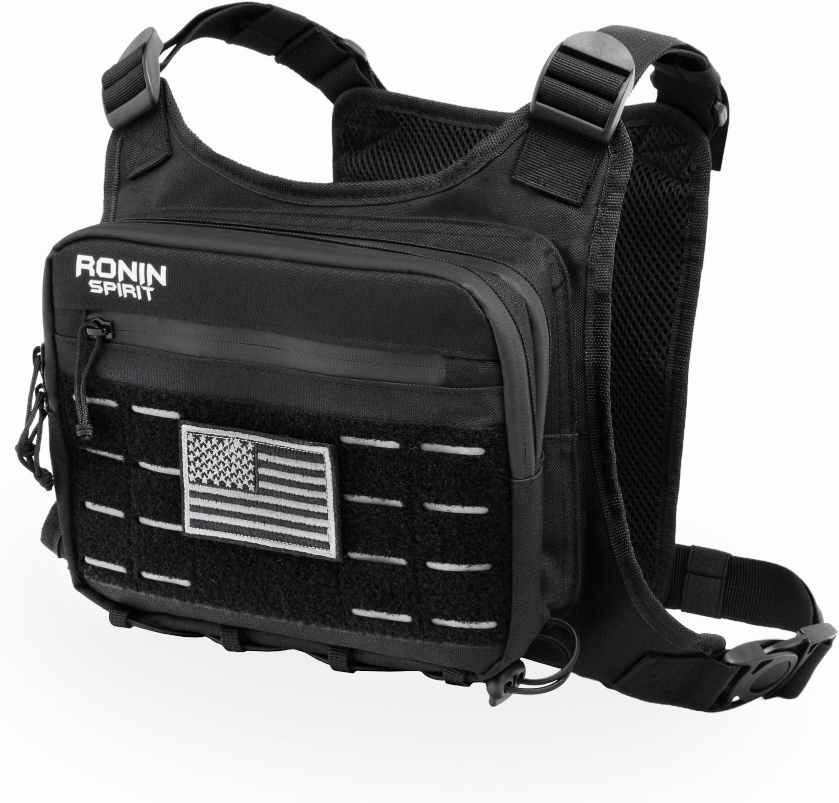 Chest Bag for Men & Women outdoor Lightweight Tactical Running Vest with Phone Holder & Extra Storage-Chest Pack for Hiking