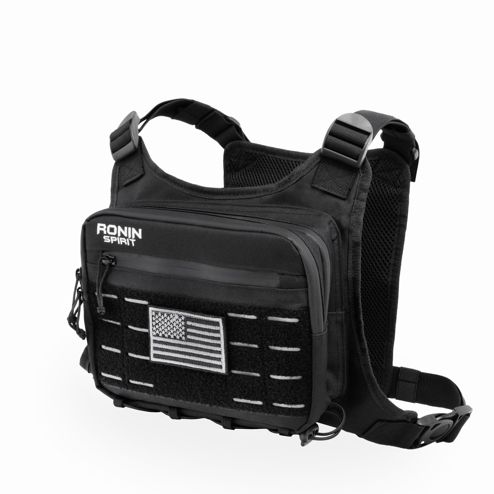 Chest Bag for Men & Women outdoor Lightweight Tactical Running Vest with Phone Holder & Extra Storage-Chest Pack for Hiking