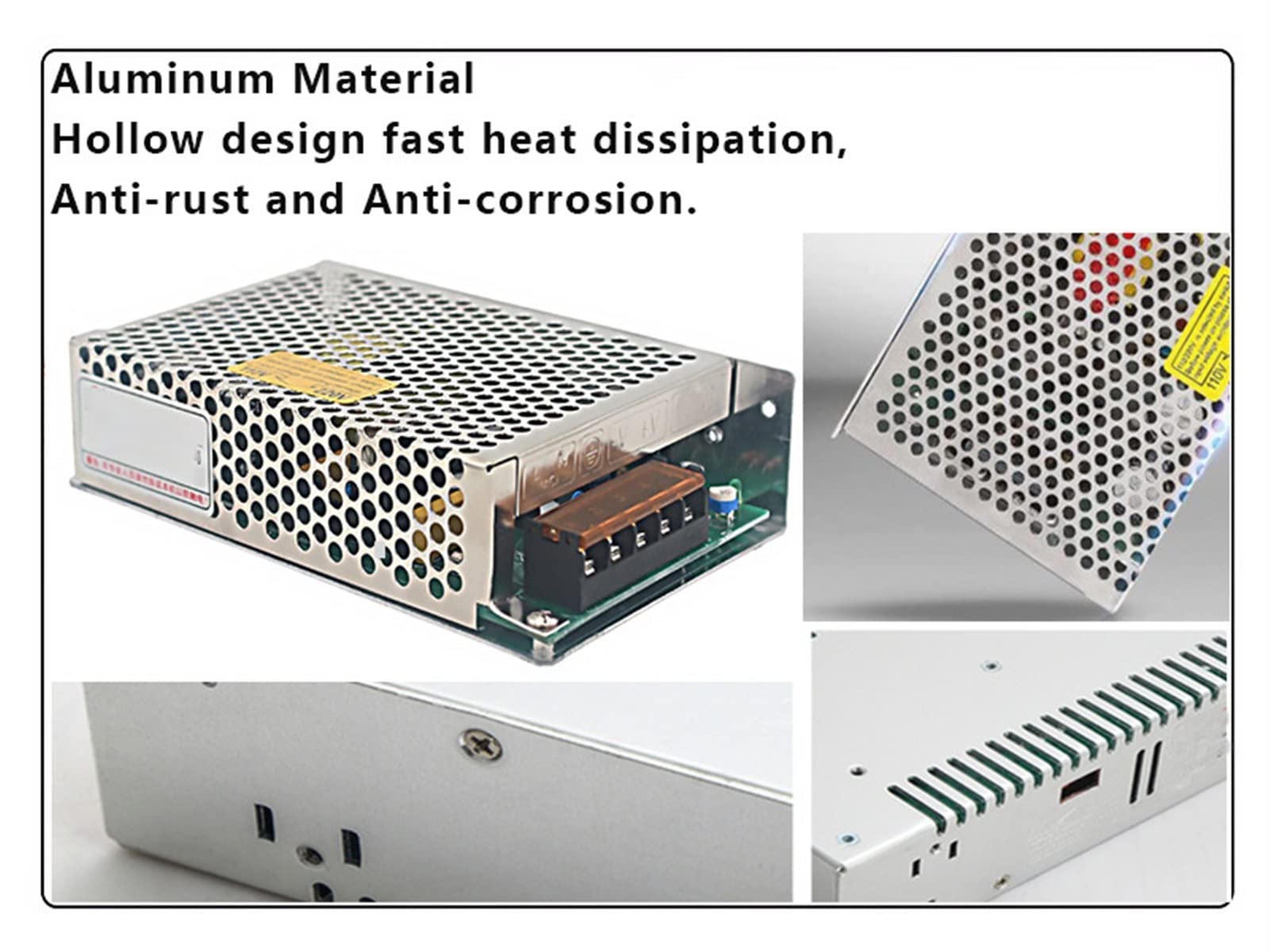 Transformador de luz de fuente de alimentación conmutada 75 W CA 110 V 220 V a CC 12 V/6 A 24 V/3.2 A adaptador de fuente de alimentación S-75-12 S-75-24 (S-75-12)