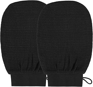 BiJun Exfoliating Hammam Mitt Kessa Scrub Gloves, Premium Scrub Wash Mitt for Bath or Shower, for All Skin Types and Improve Blood Circulation, Shower, Spa, Dead Skin Cell Remover
