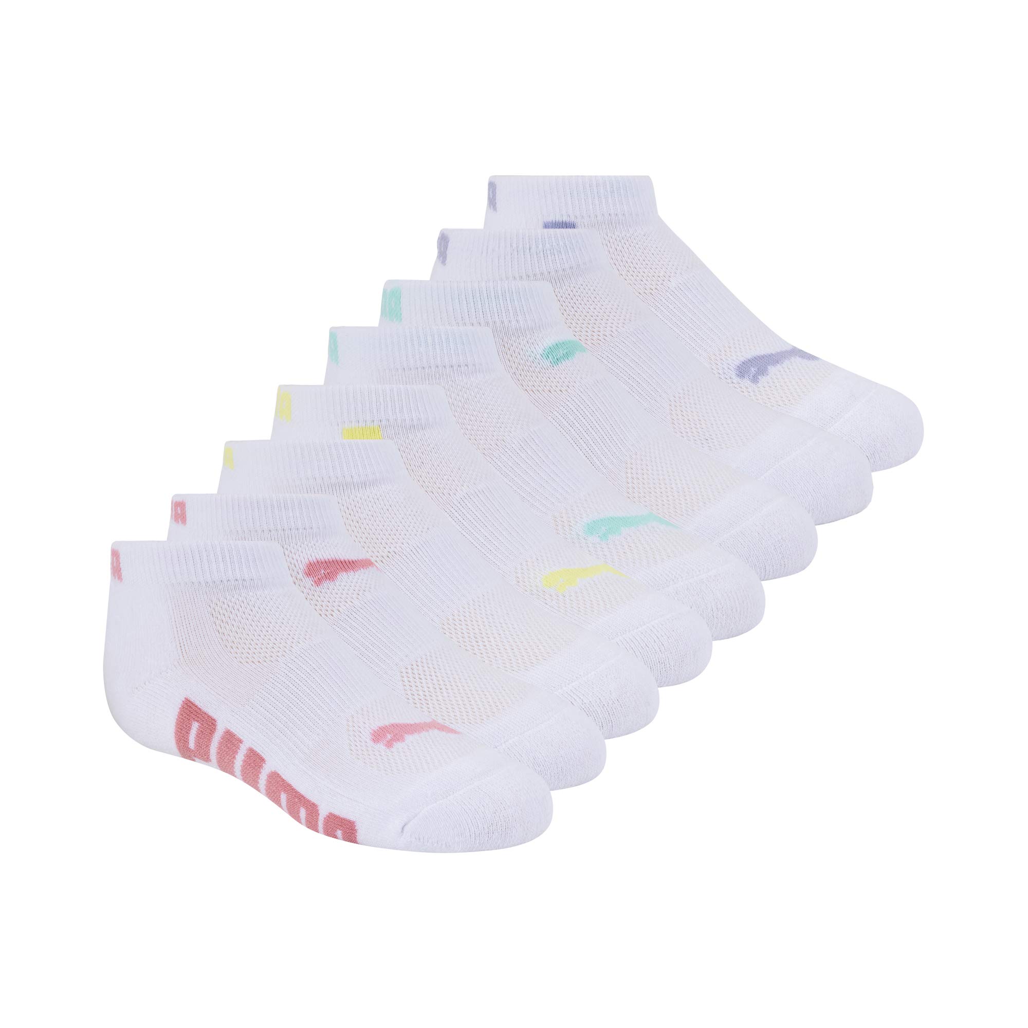 PUMA Kids' Low Cut Extra Cushion &amp; Arch Support Socks (8-Pack)