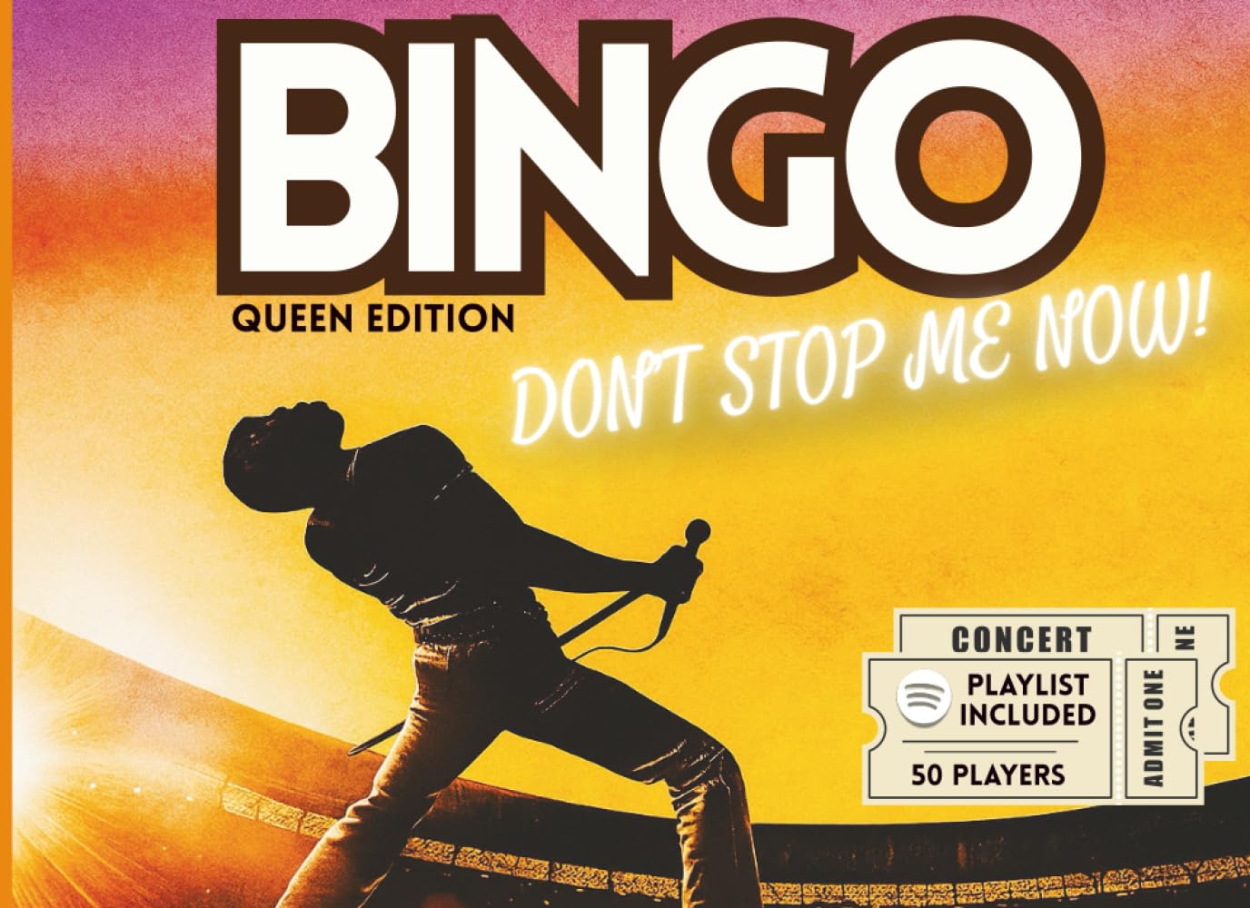 MUSIC BINGO: QUEEN EDITION!!!!: Sing, laugh, and experience the magic of Freddie Mercury and Queen! Organize the most epic night!