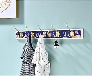 Coat Rack/Children' s Room Hook/Clothes Hook Behind The Door/Wardrobe Towel Door Shoe Cabinet Personality Creative Coat Hook (Color : C Size : 68cm) (C 81cm)