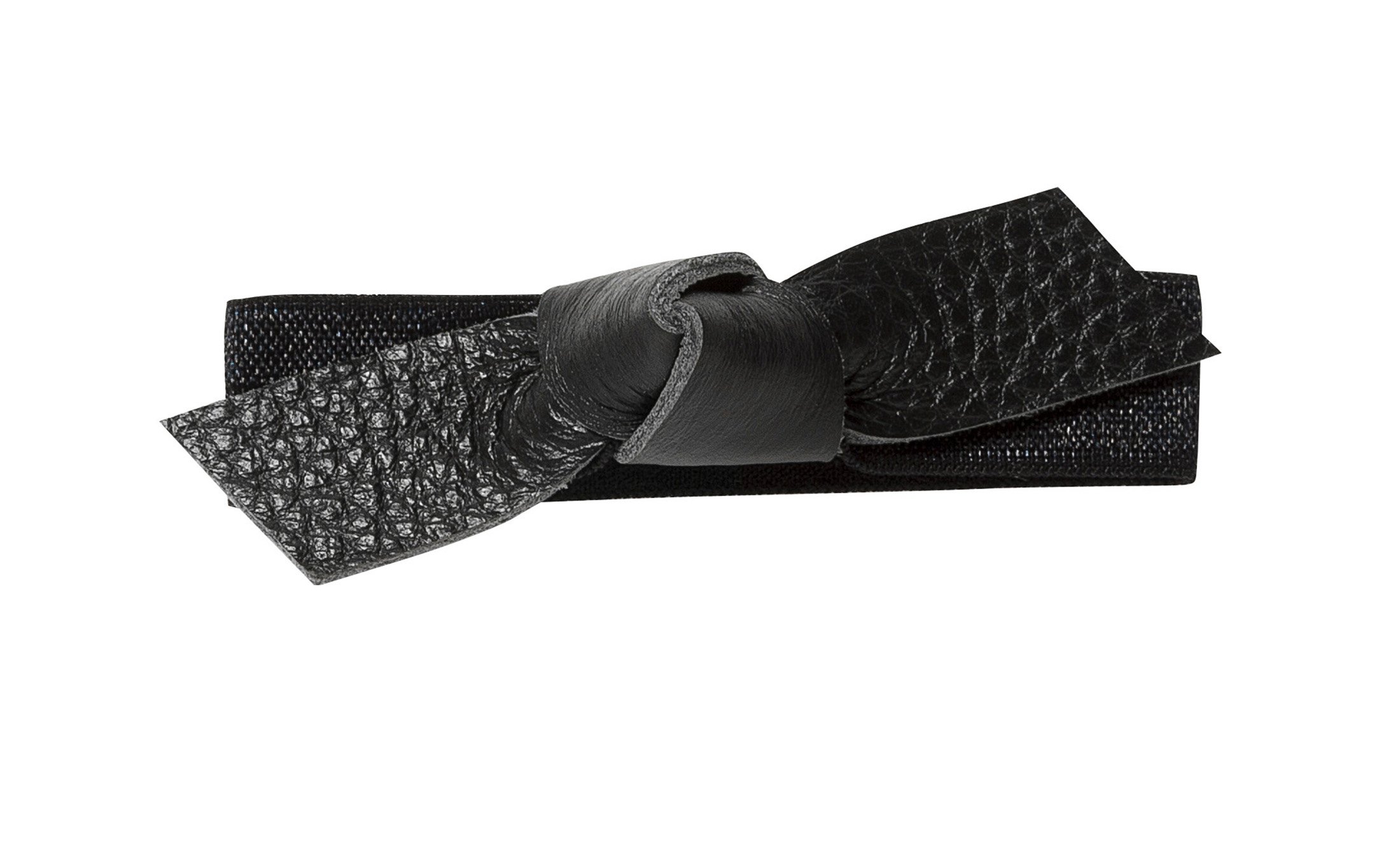 bow hair ties leather