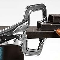 Vista 6 de Strong Hand Tools PR115S Alicates con abrazadera en C de bloqueo, 11 pulgadas, punta giratoria, profundidad de garganta 3-1/4 pulgadas, apertura