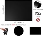 BBQ Ensemble de 6+1, Linge de four de grille, non stick BBQ Mat, facile à nettoyer, four et grilles électriques BBQ Accessoires réutilisables non toxiques (13 x 16inch,Noir)