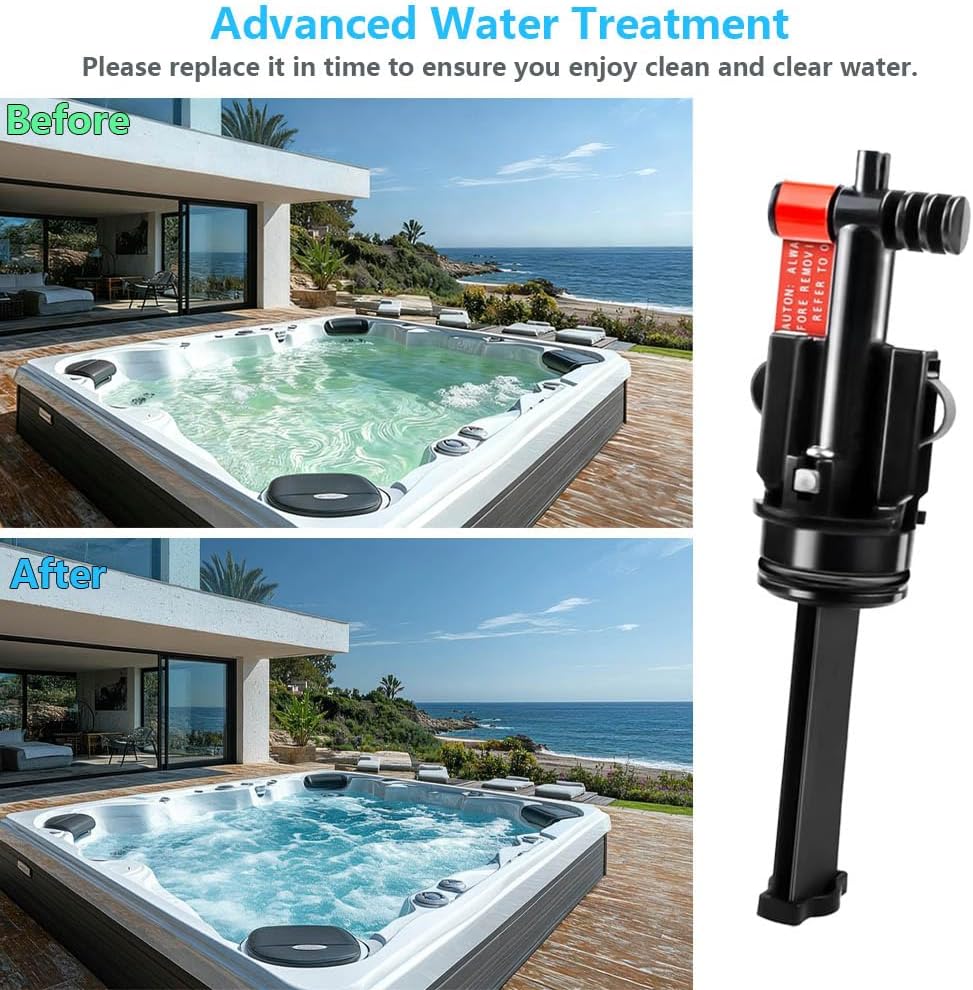 Salt System Cartridge Replacement for Hot Springs Spas, Salt System Cartridge for Spas & Hot Tub, Support Natural and Fresh Water Lasts for 6 Months.