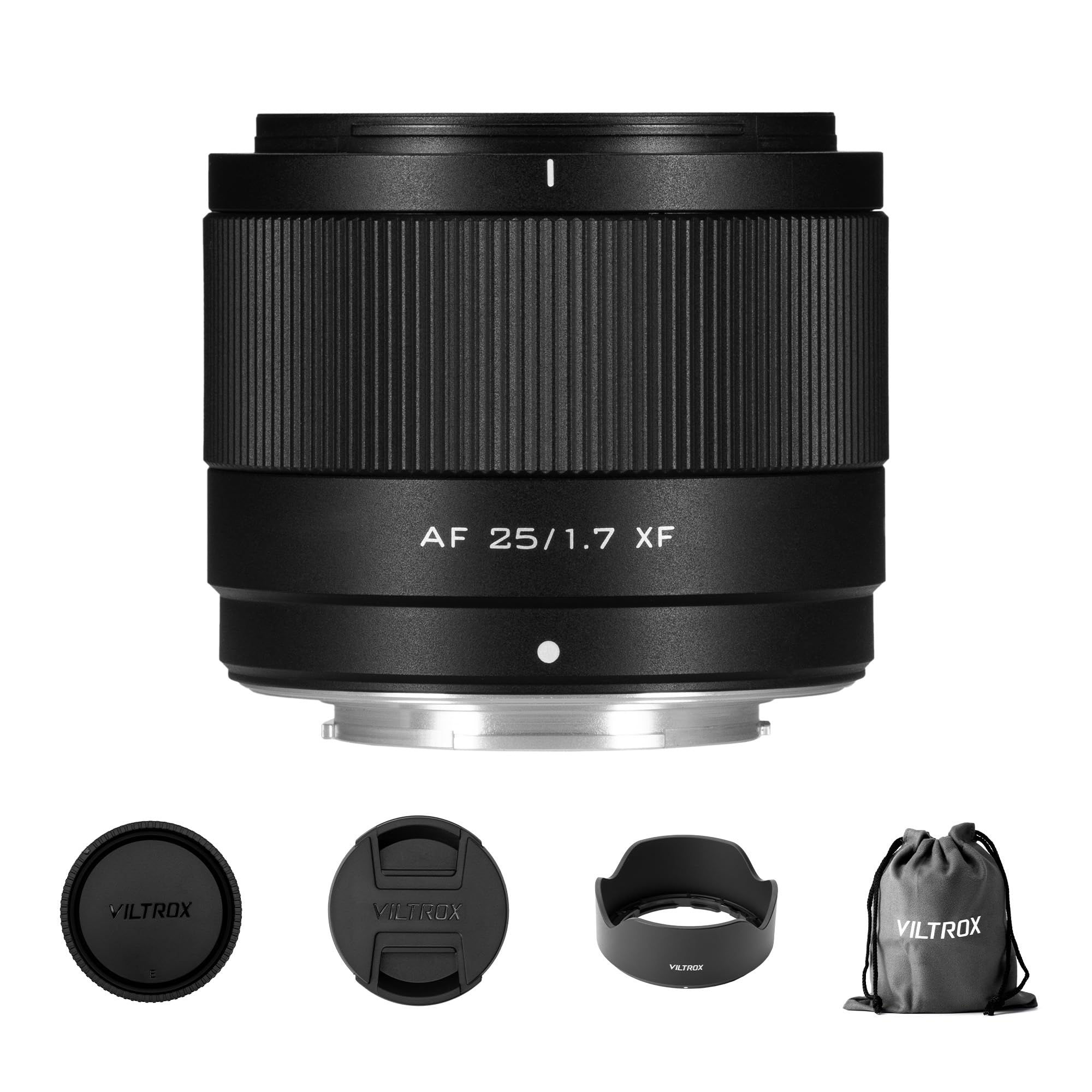 VILTROX 25mm F1.7 f/1.7 XF Objektiv für Fuji X, Großer Blende STM Autofokus Objektiv Kompatibel mit Fujifilm X-Mount Kameras X-T5 X-T4 X-T30 II X-S10 X-T200 X-T30 X-T20 X-H1 X-H2 X-T3 X-T100 X-PRO2