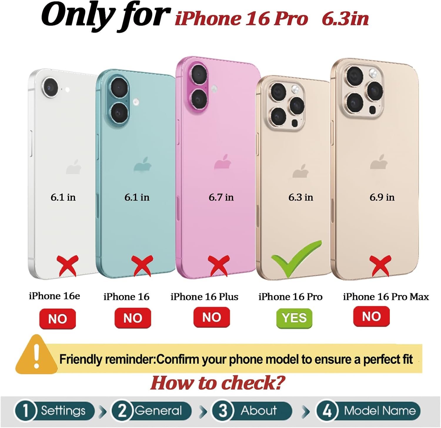 TwoHead Wallet Case Compatible with iPhone 16 Pro,Detachable Magnetic Phone Case,PU Leather All-Round Protective Cover Wallet with Card Holder/Change Pocket,6.3 in,Brown - Image 2