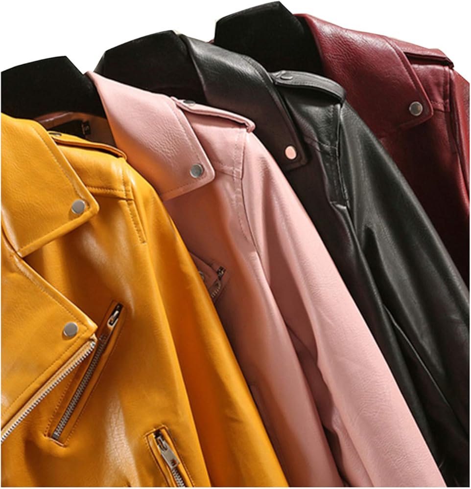 Amazon | [Elonglin] レディース レザージャケット ライダース