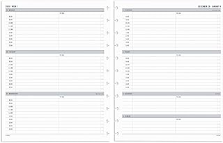 2026 TUL® Discbound Weekly Planner Refill Pages, Letter Size, January To December, TULLTFLRTIMERY26