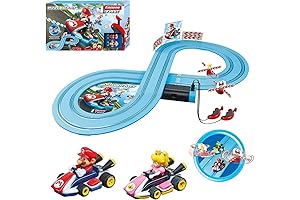 Carrera First Mario Kart - Slot Car Race Track with Spinners