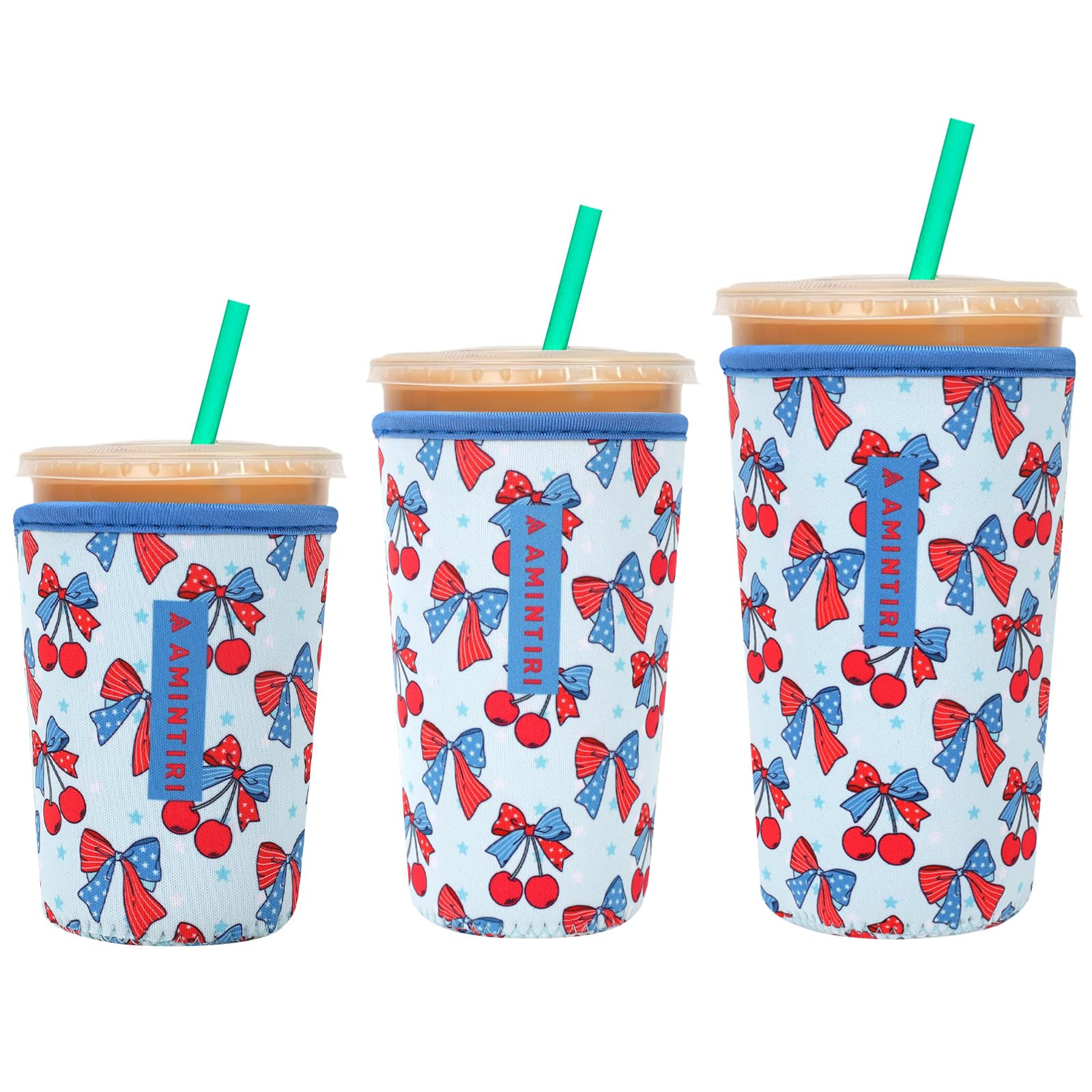 Reusable Insulator Neoprene Sleeve for Iced Coffee &amp; Cold Soda
