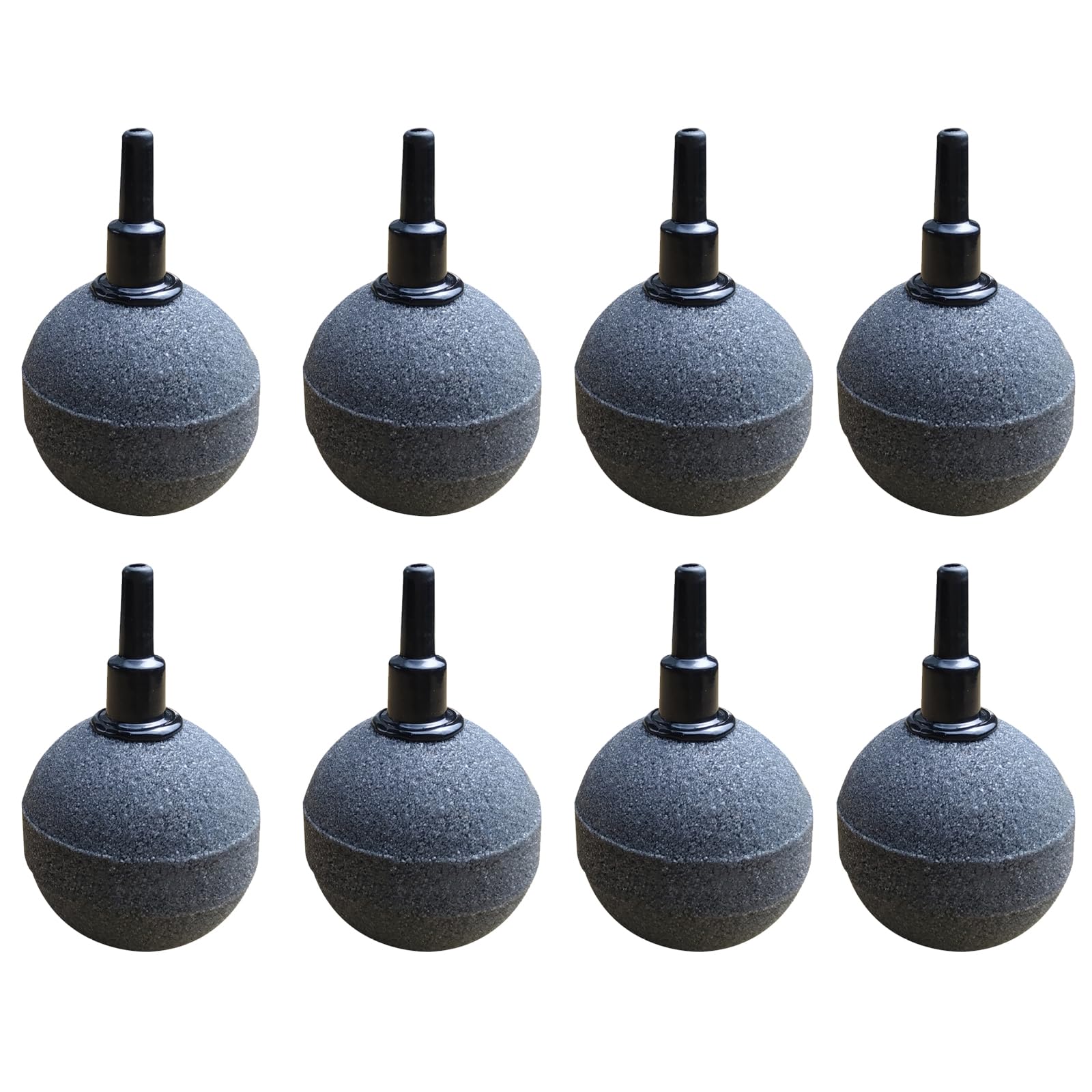 8 Pièces Diffuseur Bulle, Ball-Shape Bubble Release Tool, Pierre d'air d'Aquarium Bubbler, 4mm/8mm Tuyau Connectable pour éTangs, Aquariums Et RéServoirs à Poissons