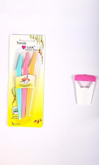 TRENDY LOOK EYEBROW RAZOR SHAPERS (DISPOSABLE BODY RAZOR FREE)