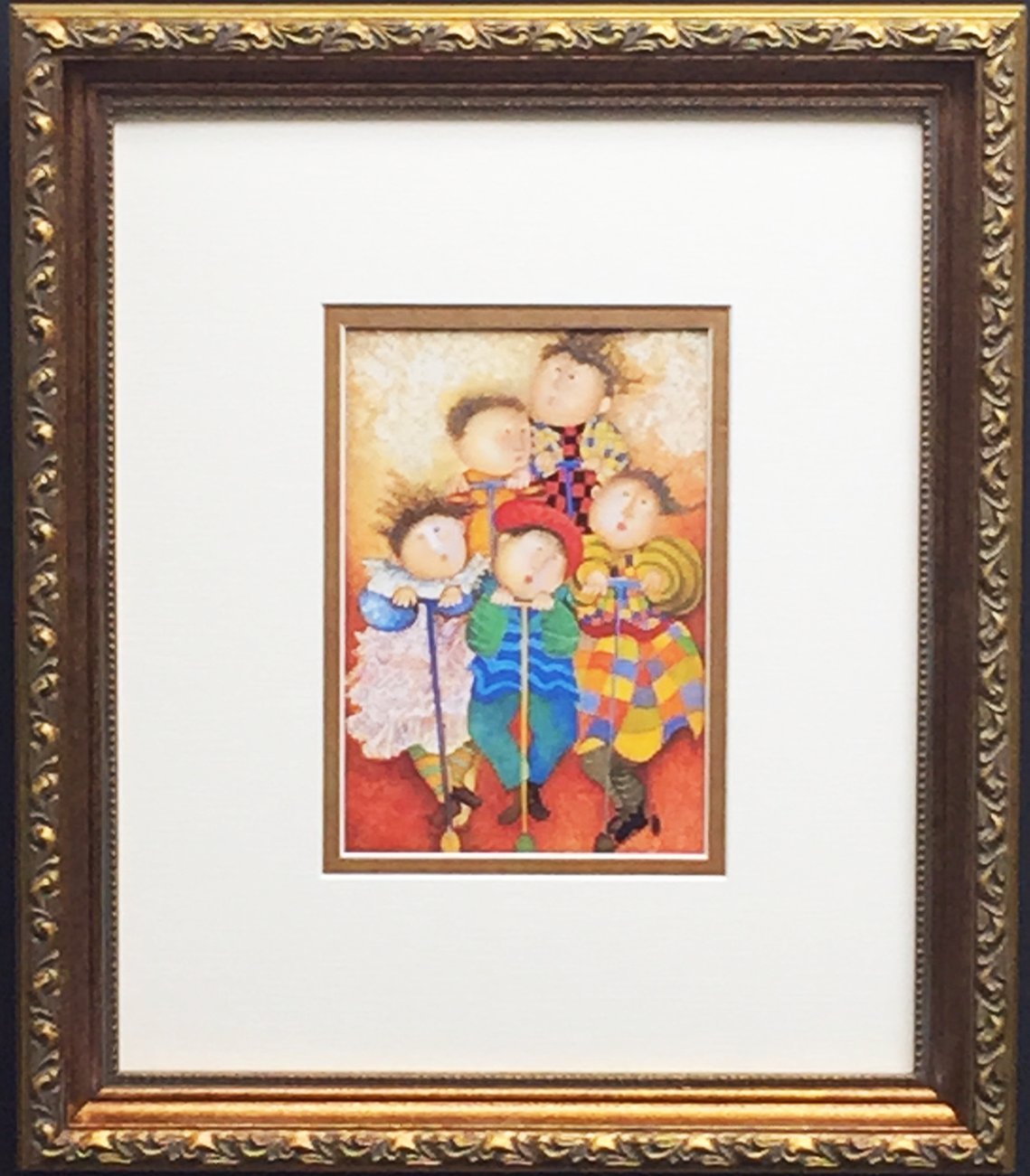 Graciela Rodo Boulanger "Les Trottinettes Newly Custom Framed Litho Art Print