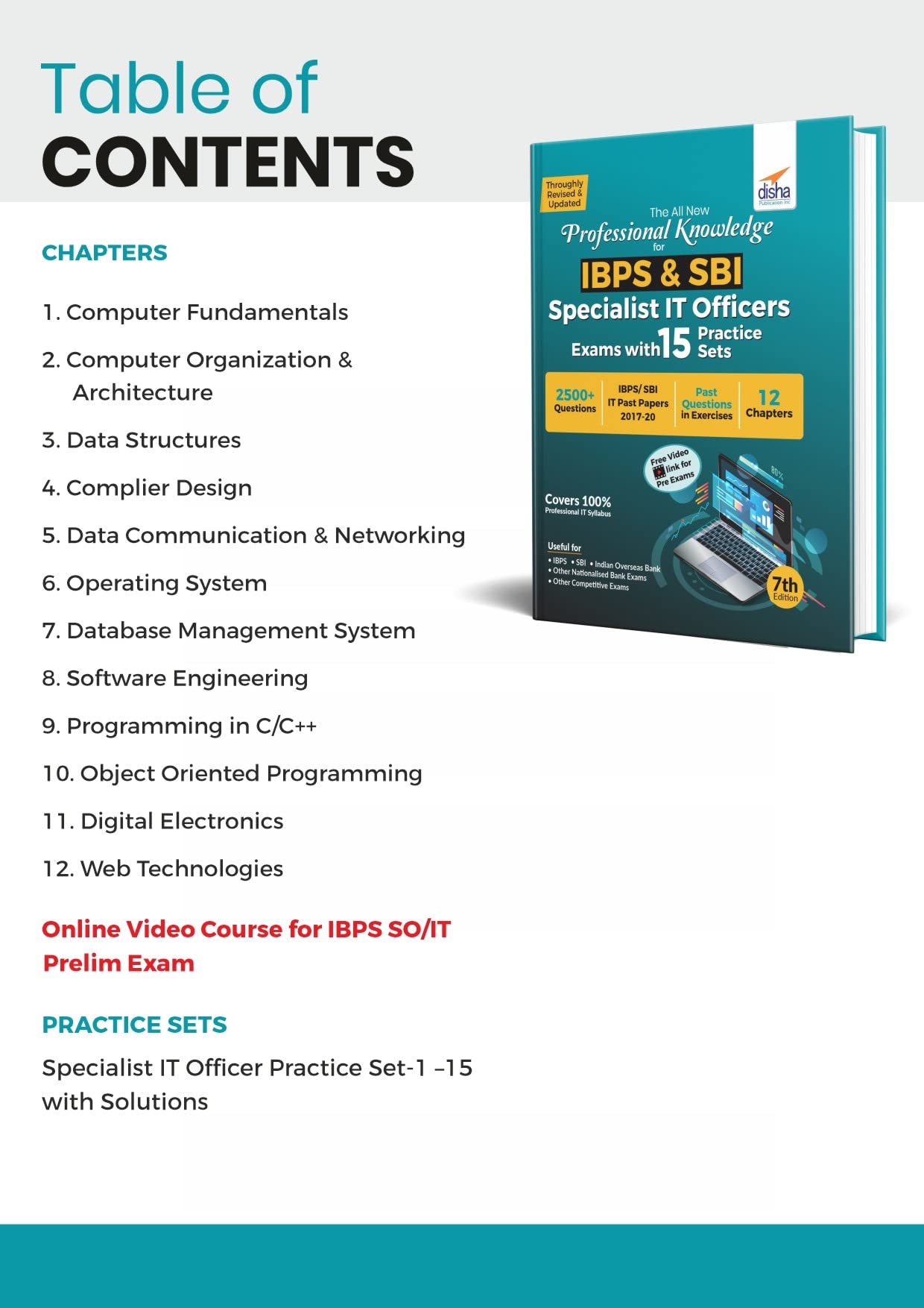 The All New Professional Knowledge for IBPS & SBI Specialist IT Officer Exams with 15 Practice Sets 7th Edition 1