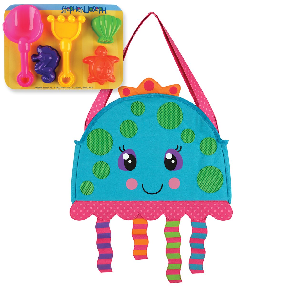 Stephen JosephBeach Tote, Jellyfish