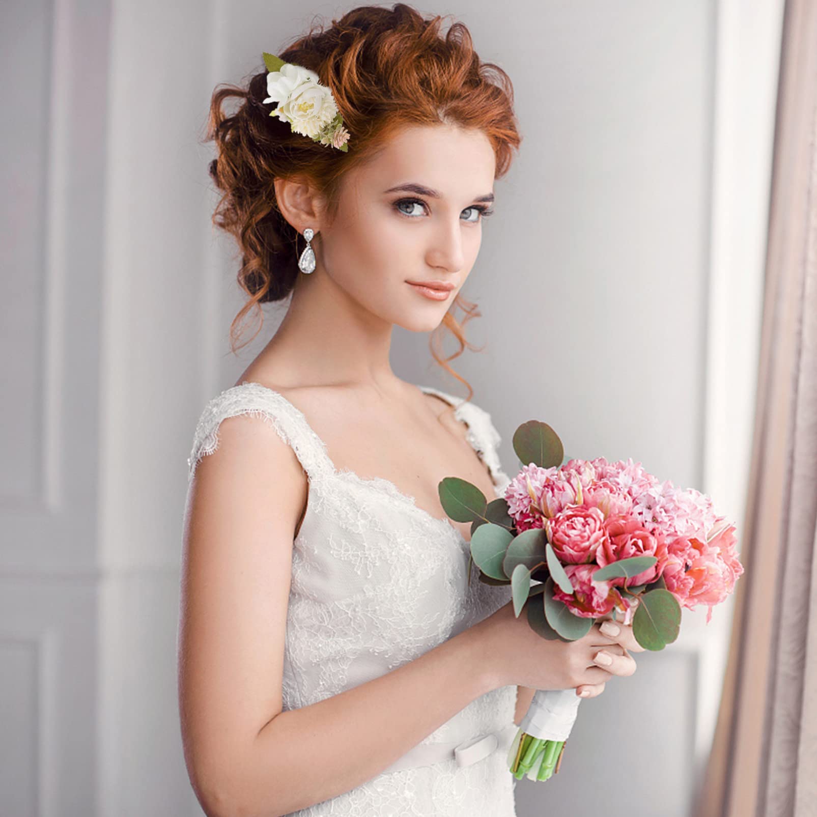 MAGICLULU 5 Set Di Pettini Per Floreali Per Sposa Pettini Per Da Sposa Per La Dei Laterali Accessori Per Da 3 Pezzi * 5