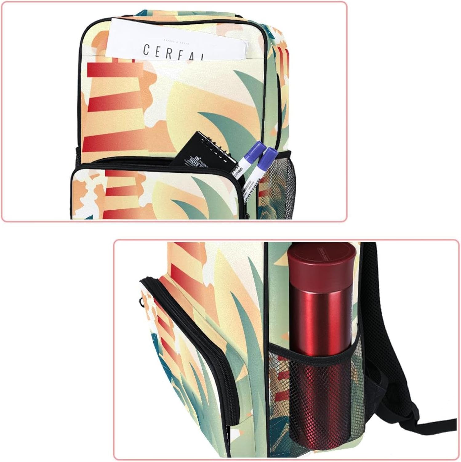 [suojapuku] 女性用の小さなバックパック、ミニ バックパック トラベル バッグ、漫画の灯台、女の子のためのブックバッグキャ