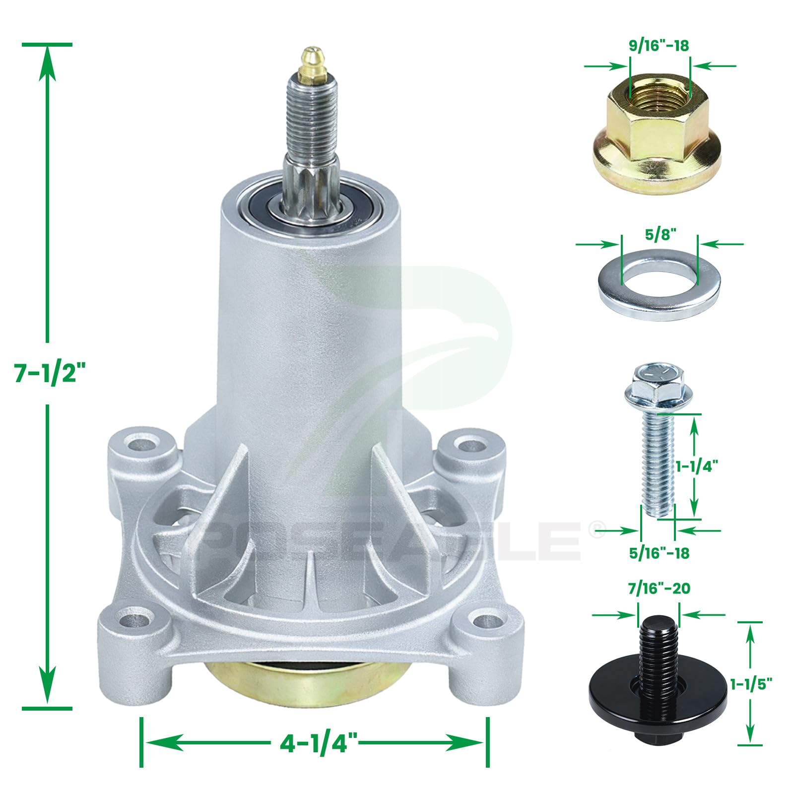 Amazon.com : POSEAGLE 3 Pack 587819701 Spindle Assembly Kit for