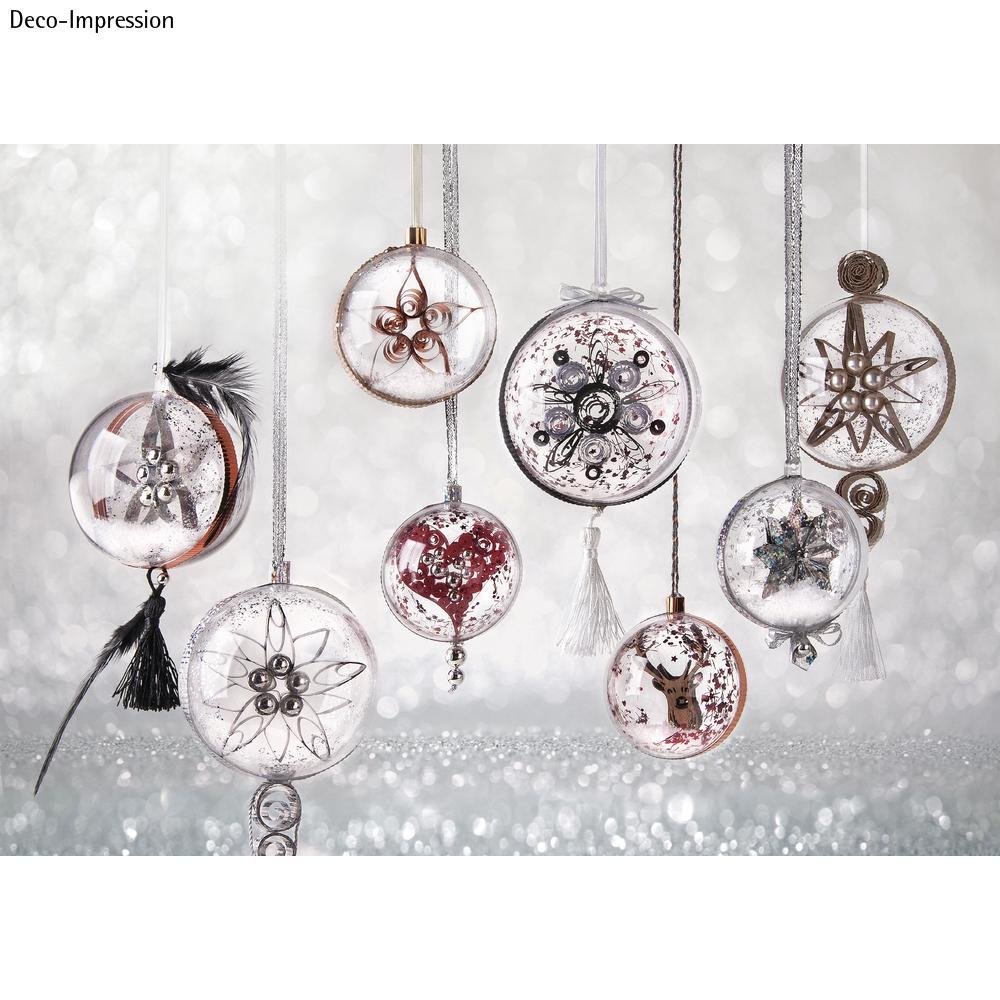 Rayher 3911737 Plastic Ball Diameter 18 cm Crystal Pack of 2