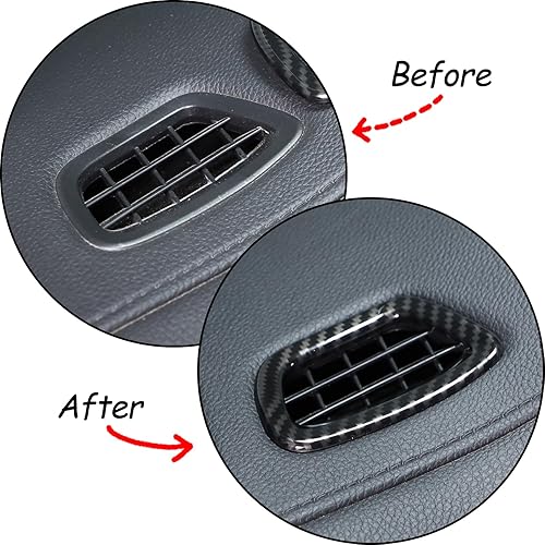 Miniatura 4 de 2 cubiertas de marco de salida de aire superior para Honda Pilot 2016-2022Honda Ridgeline 2017-2023Honda Passport 2019-2023, accesorios ABS (patrón