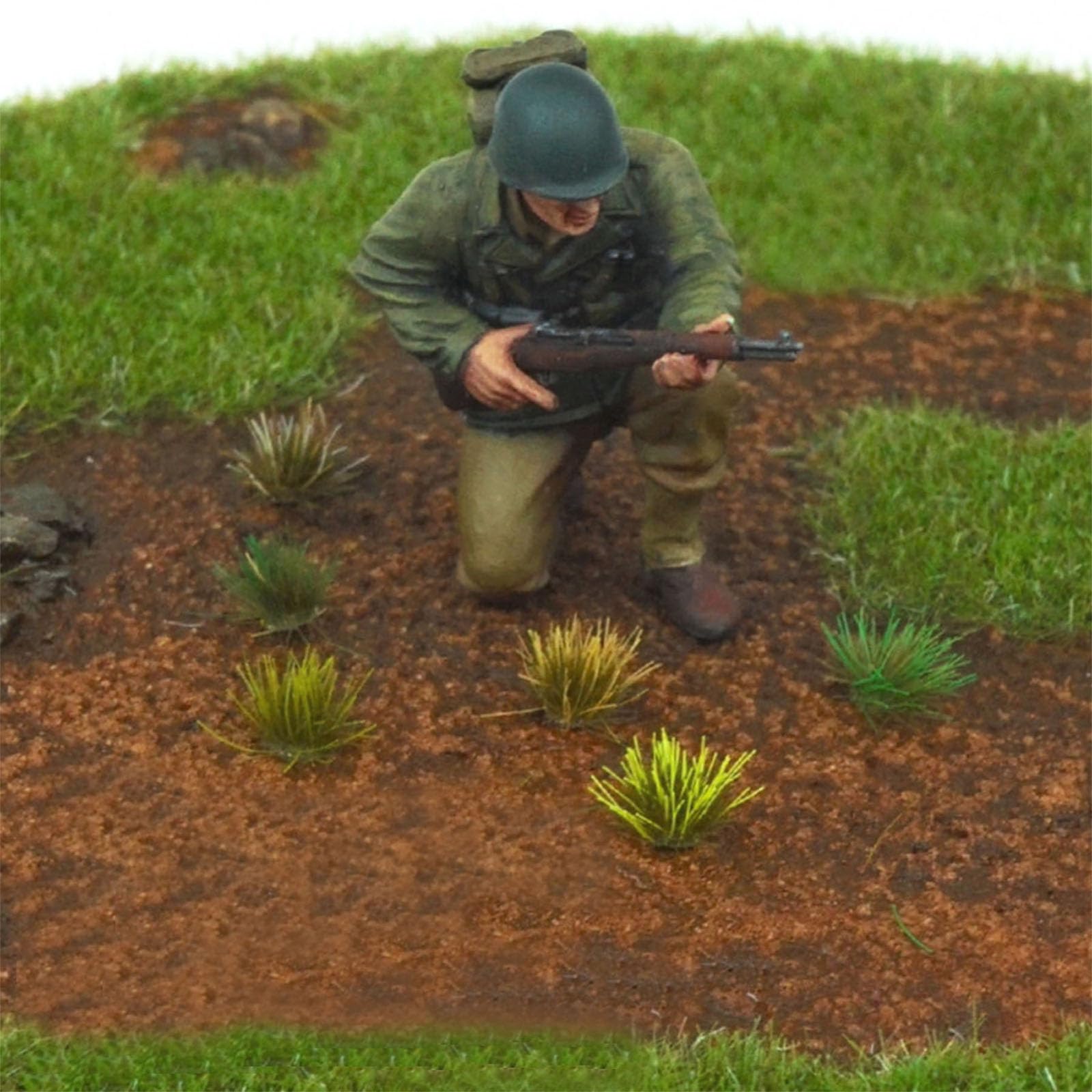 208 Stuks Modelbouw Gras Statisch Gras Zelfklevend Simulatiegras Landschapsmodel Mini Tuftterrein Miniatuur Decoratief