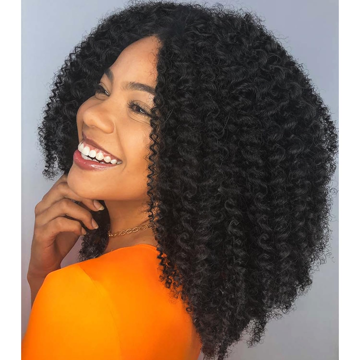 Amazon.com : Quantum Love Kinky Curly Crochet Hair Short Marlybob