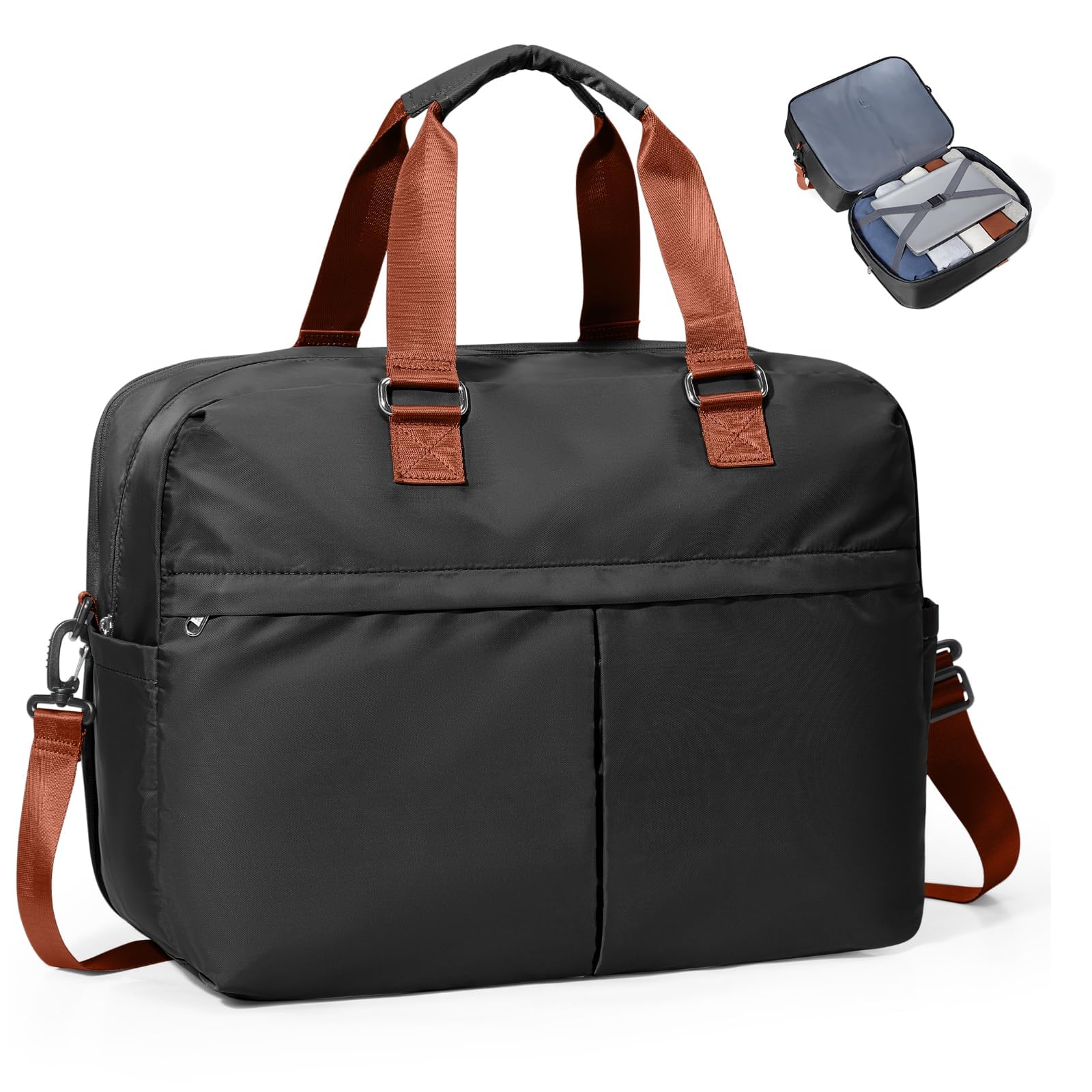 SZLX Ryanair Cabin Bag 40x30x20 Duffel Bag, Ryanair Airlines Cabin Bag 40x20x25 Underseat Foldable Travel Duffel Bag Holdall Tote Carry on Hand Luggage Overnight for Women and Men(Olive Green) — view 41