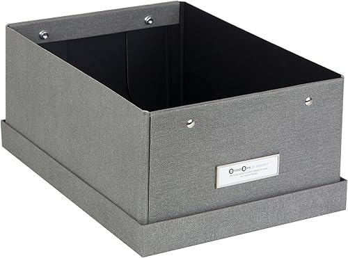 Miniatura 3 de Bigso Karin KD Caja de almacenamiento plegable con marco de etiqueta para una fácil identificación, montaje simple sin herramientas, cajas de