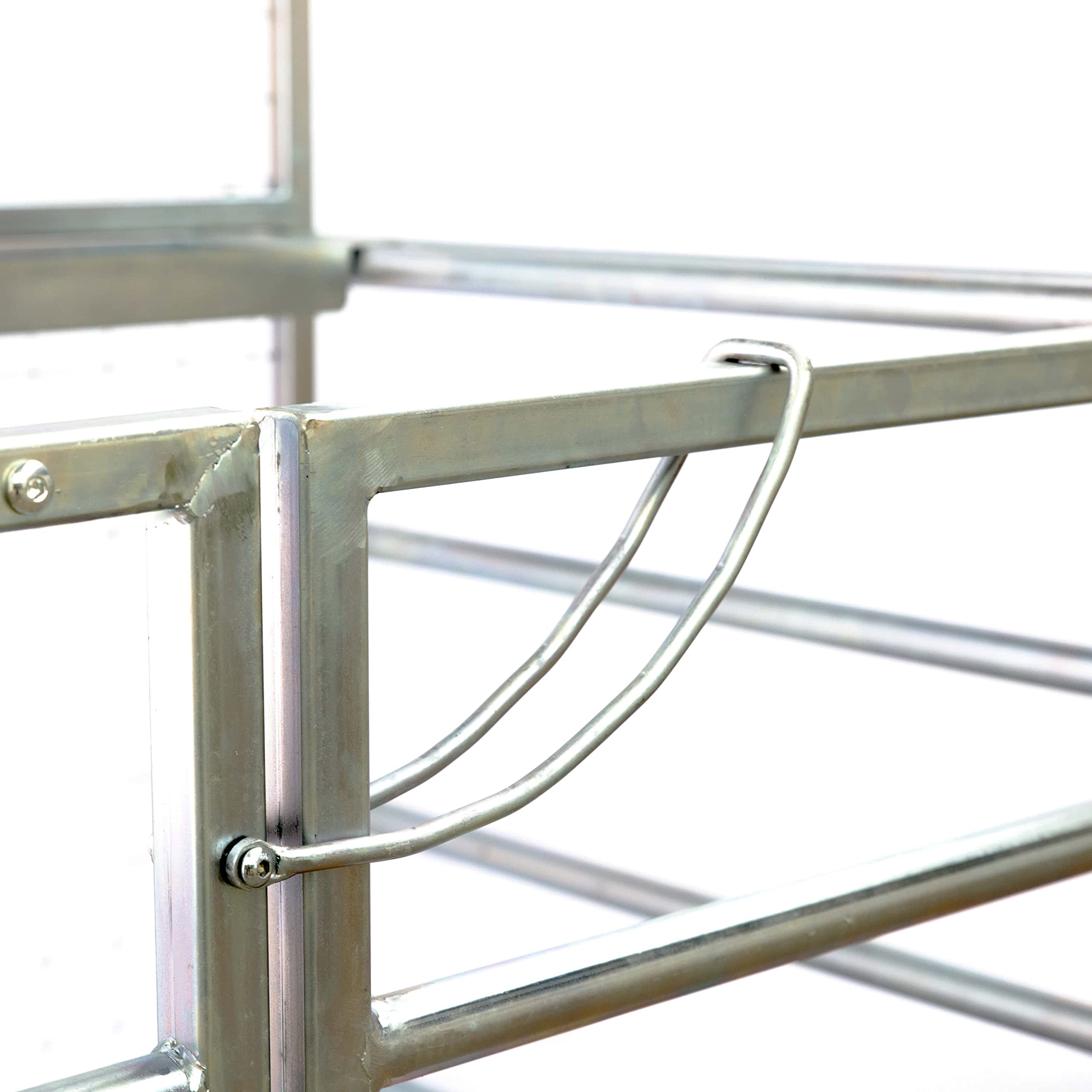 Pallit Piattaforma per carrelli elevatori zincata | portata 250 kg | dimensioni 1150 mm x 1080 mm | cesto di sicurezza