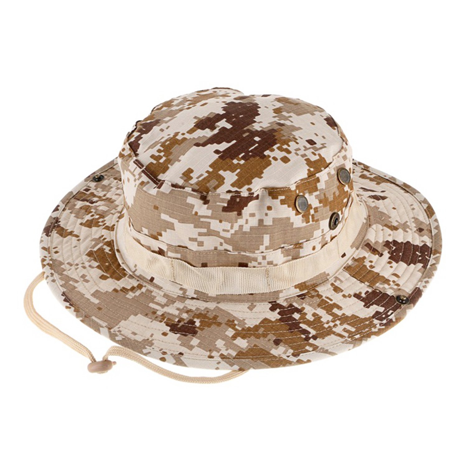 Qmfive Unisex Aor1 Tactical Boonie Hat, Camouflage Rounded Hat Fisherman Sun Protection Cap For Outdoor Airsoft Paintball Climb Camping (1, )