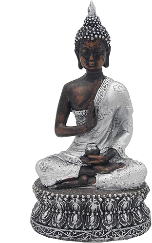 DharmaObjects Estatua de Buda de Meditación Estatua de Buda para Meditación en Casa (Vitarka)