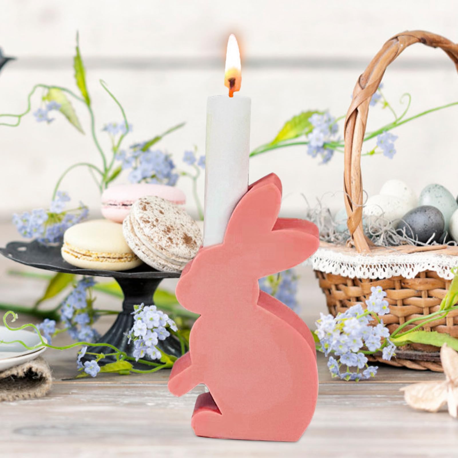 3 Stampi In Silicone Per Coniglietto Pasquale - Forme 3D Per Candele, Resina, Sapone, Uso Alimentare, Fai Da Te