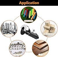 Vista 6 de YON.SOU. Herramienta de corte de aire con 2 ruedas de corte de amoladora de 3 pulgadas, herramienta de corte de hoja de metal neumática, herramienta
