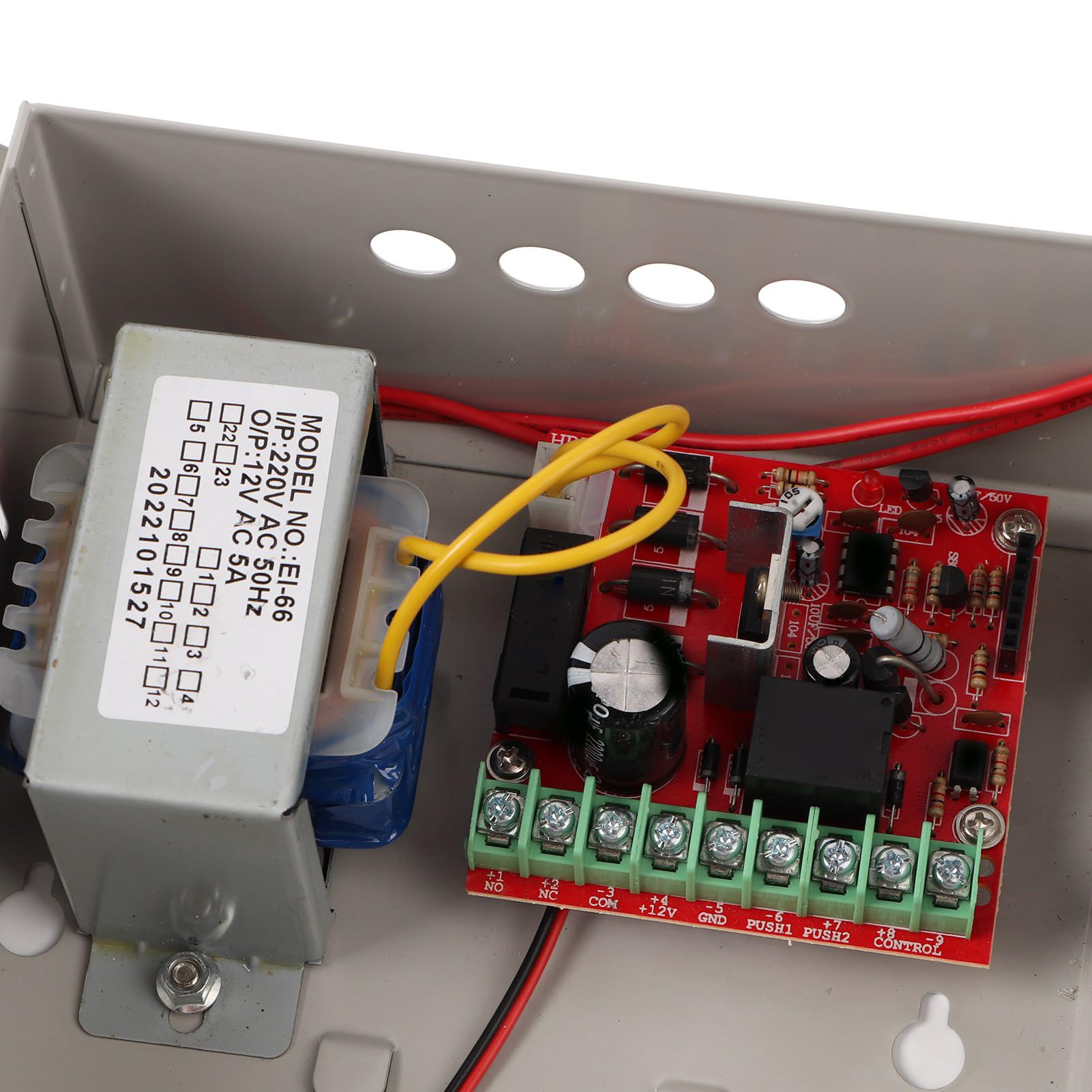 Skrzynka Zasilająca 5A Kontroler Zapasowy UPS do Systemu Ochrony Przed Wejściem Trwały materiał Metaliczny Skrzynka Rozdzielcza Zasilania 12V 220V
