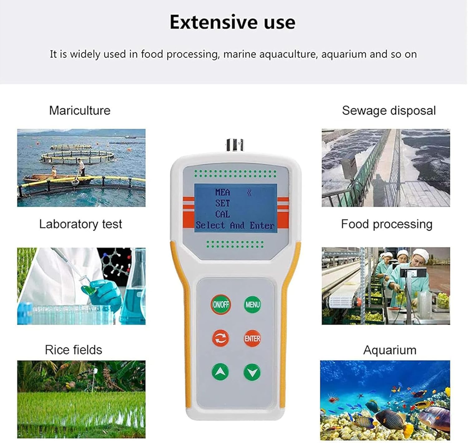 Digital Dissolved Oxygen Detector, Dissolved Oxygen Meter Kit, DO Sensor Dissolved Oxygen Levels Tester, DO Range: 0-20mg/L for Aquaculture Fish Pond Sewage Treatment