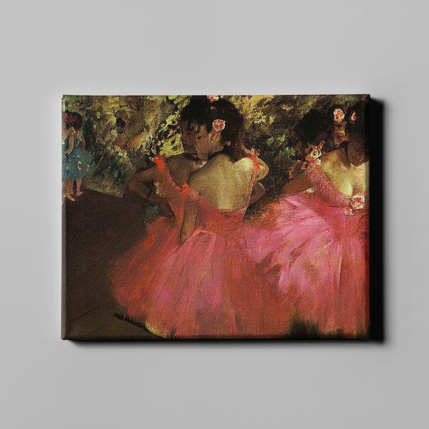 Lienzo Edgar Degas Dancers en rosa mediano en formato de galería de Spiffing Prints 5