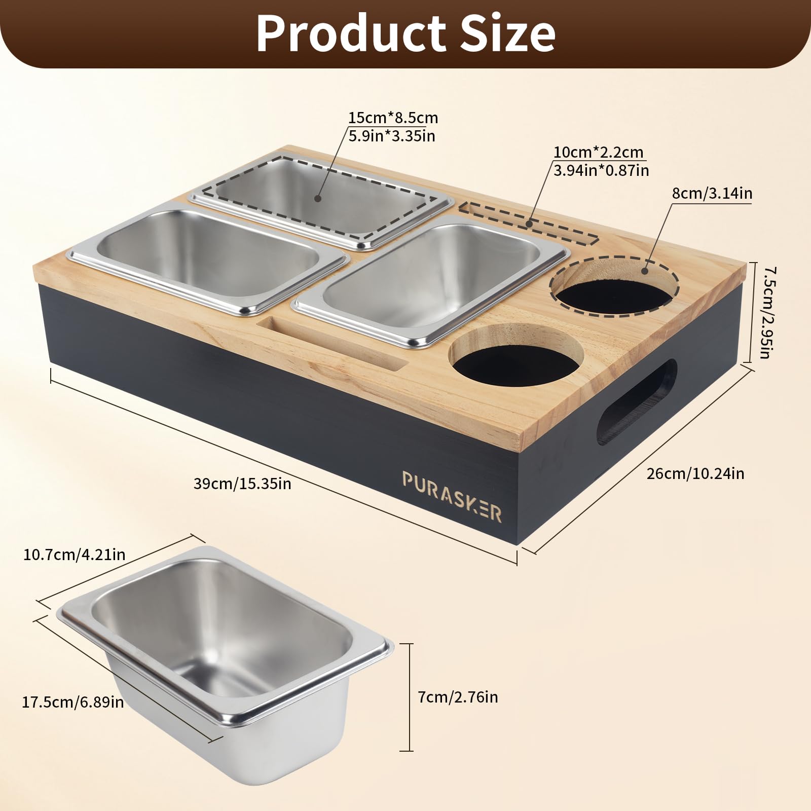 Auauraintt Dienblad, bankbar, snackbox, met snackschalen van roestvrij staal, met afneembaar deksel, de perfecte bankorganizer, voor woonkamer, bank, restaurant, picknick, feest Auauraintt Dienblad, bankbar, snackbox, met snackschalen van roestvrij staal, met afneembaar deksel, de perfecte bankorganizer, voor woonkamer, bank, restaurant, picknick, feest