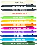 12Pcs Funny Pens,Funny Gifts for Women,Novelty Ballpoint Pen Set for Office School Writing, Cool Stuff Gag Gifts for Coworkers (Multicolor)