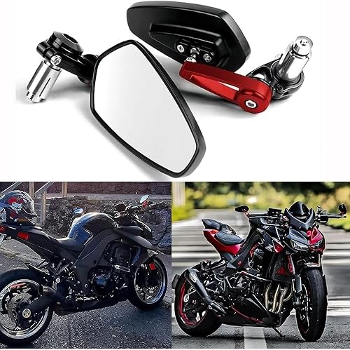 Miniatura 3 de Espejos traseros de extremo de barra de 78 pulgadas 0866in accesorios de motocicleta scooters espejo retrovisor compatible con MT-03 MT-07 FZ-07