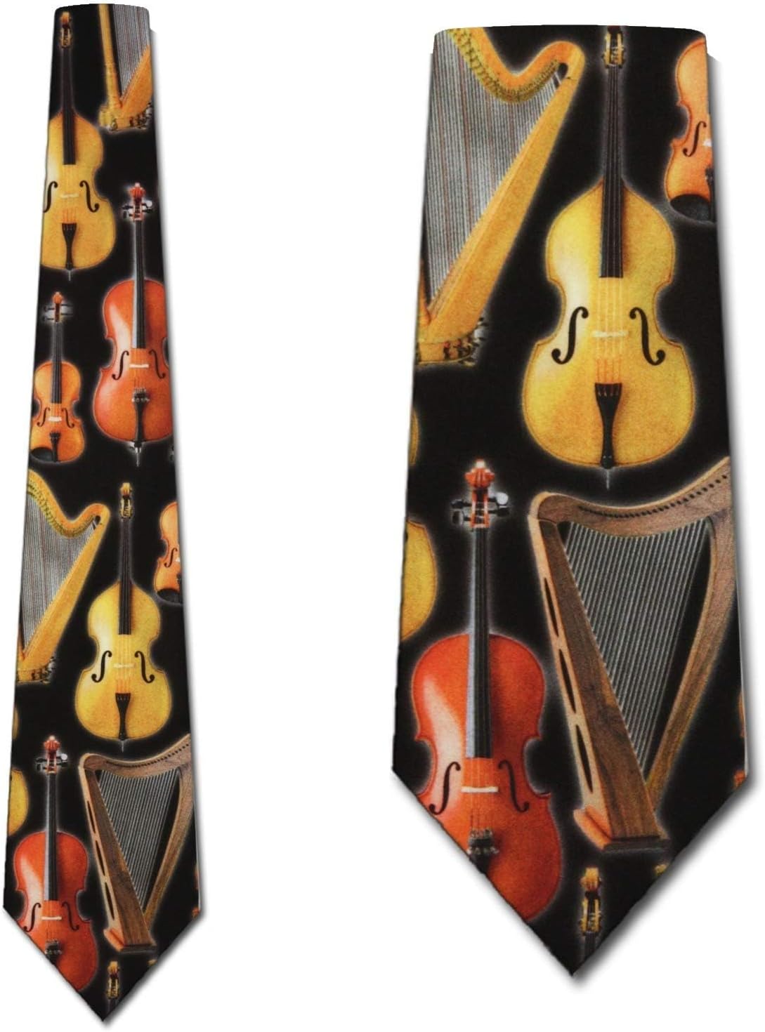 Three Rooker String Instruments Tie Mens Neckties