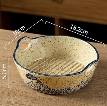 Small Casserole Dish, Ceramic Baking Dish with Ceramic Handles, Small Oven for Lasagna, Tiramisu, Baking Mould
