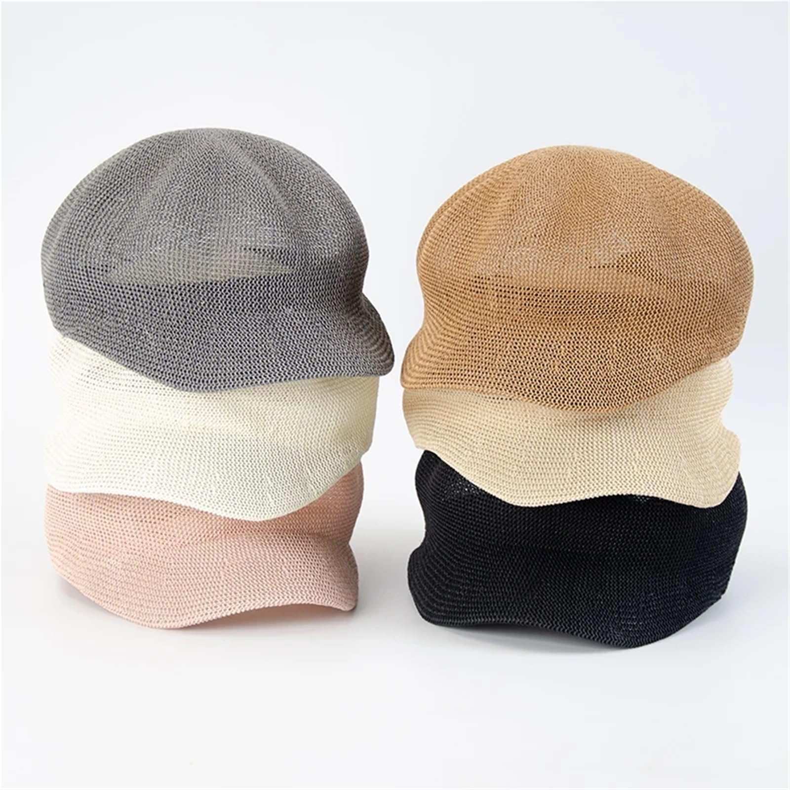 Cappello di Paglia Berretto da Donna, Cappello da Sole, da Viaggio, da Spiaggia, Leggero e Traspirante.