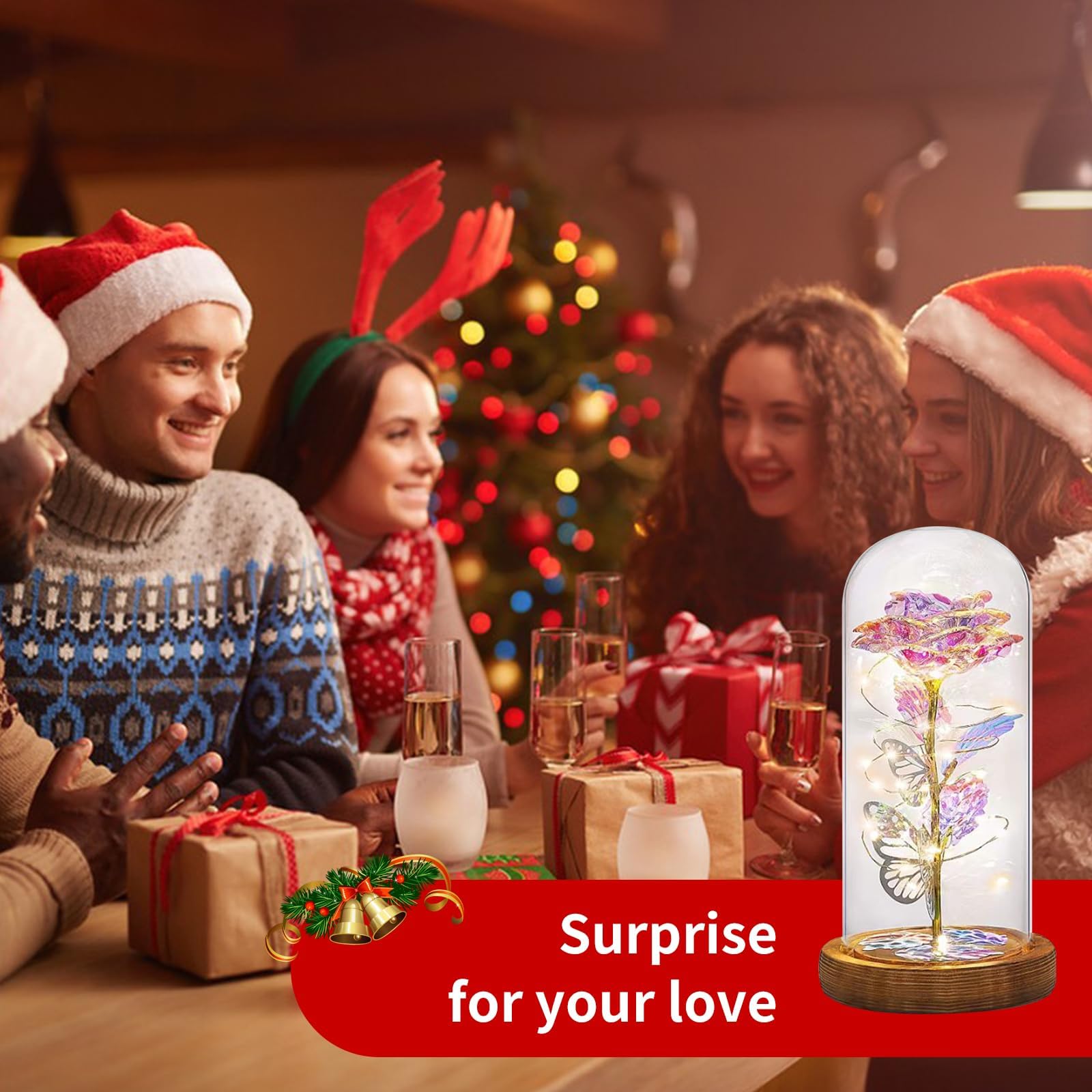 Seachrgif Día de la Madre Regalos, Rosa Eterna, Regalos Originales para Mujer, Mamás Esposa, Madre, Hermana, Cuñada, Mejor Amiga, Suegra y Amiga — view 6