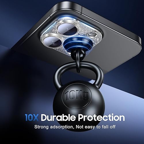 Miniatura 372 de UniqueMe [Paquete de 3 protectores de lente de cámara compatibles con iPhone 14 Pro Max/iPhone 14 Pro, vidrio templado, [compatible con fundas]