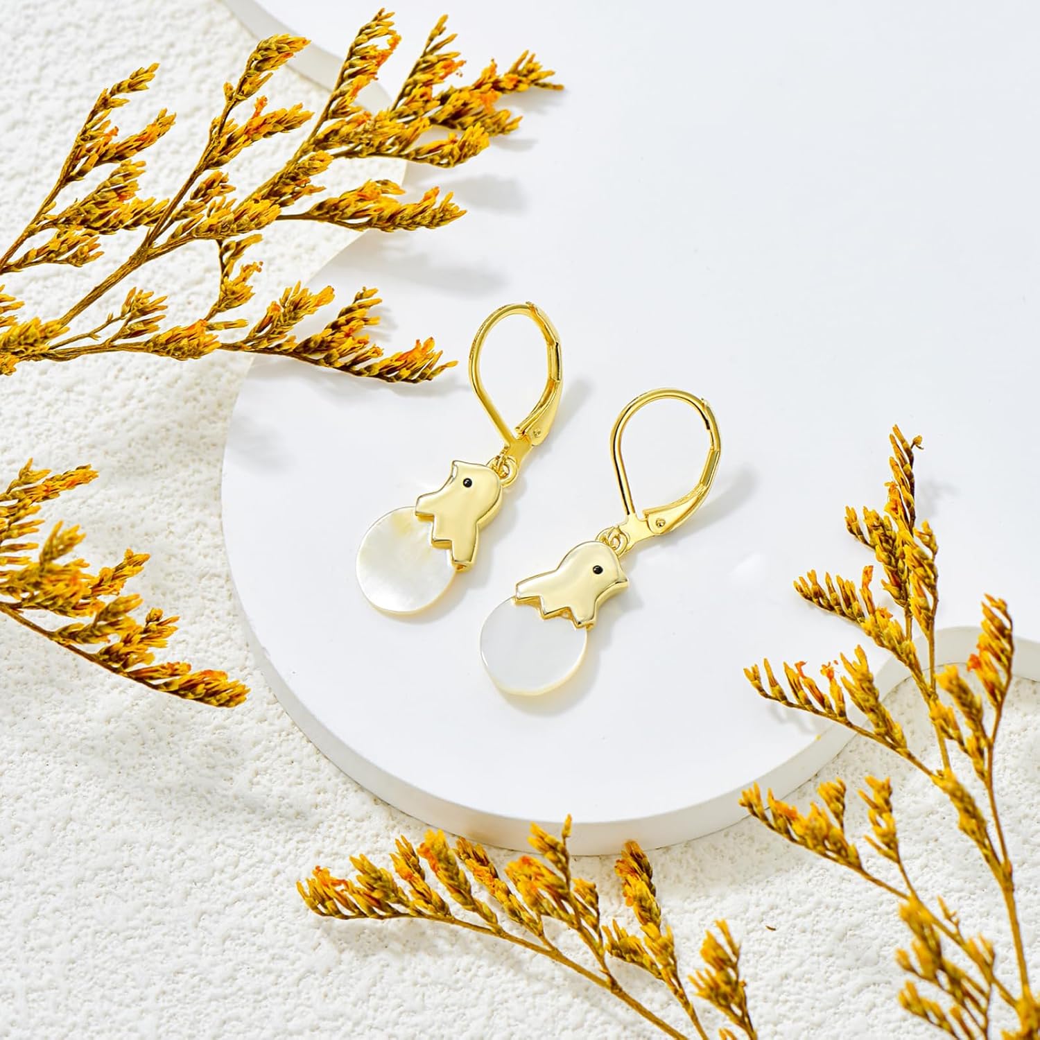 Chicken Dangle Earrings for Women Hen Chick Earring Cute Chicken Drop Earrings Farm Jewelry Gift for Mom Daughter Girlfriend Chicken Lovers